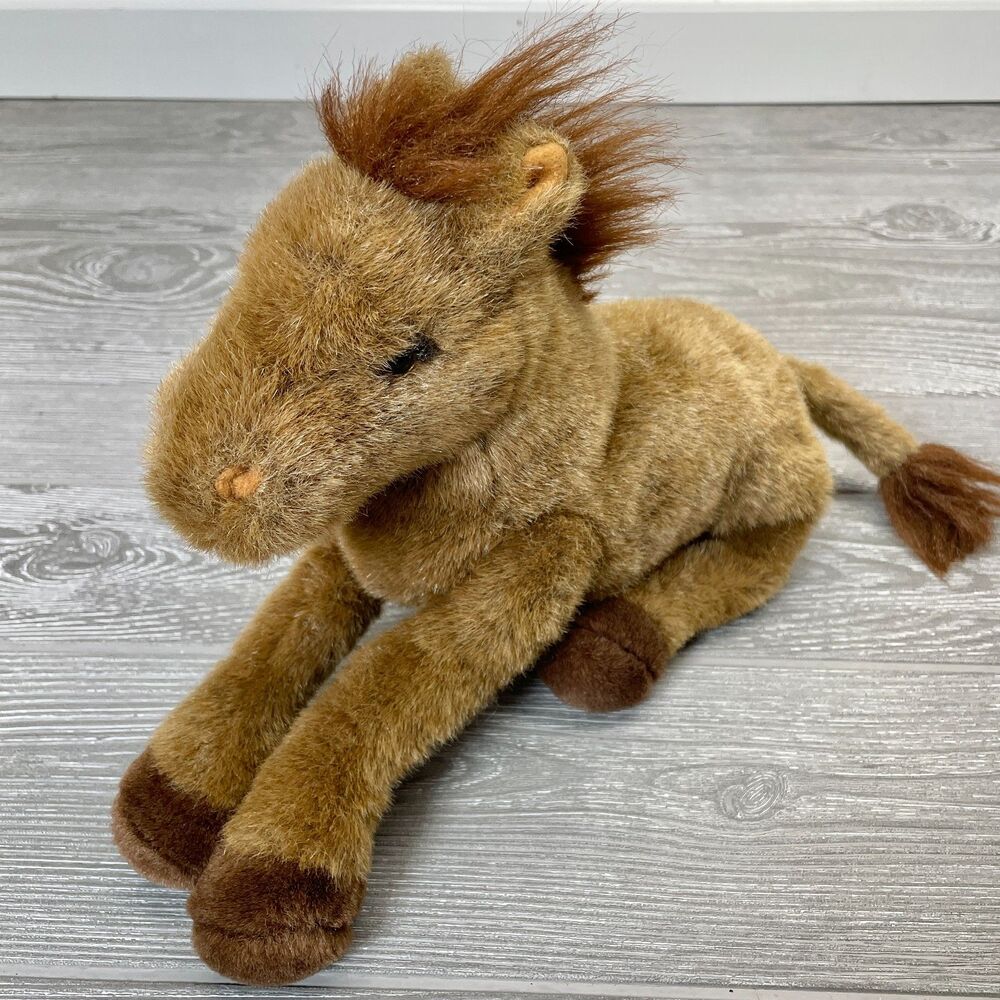 Vintage Dakin Lil Pecos 12in Lovable Floppies Plush Horse Pony Stuffed Animal